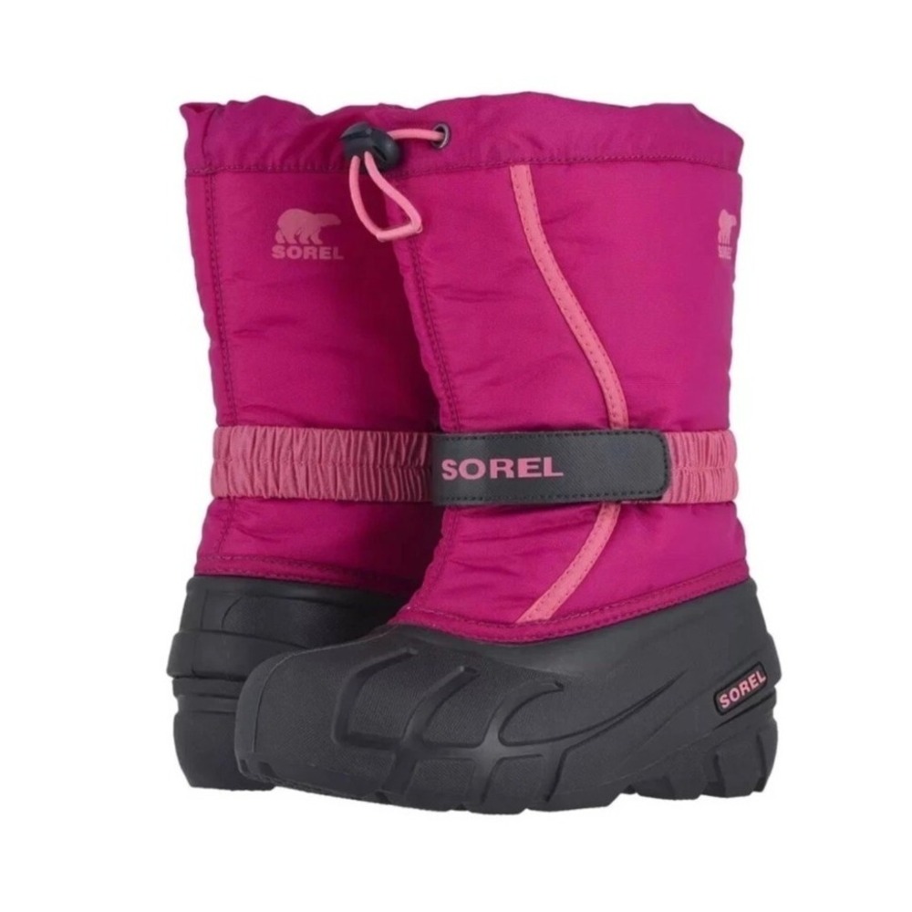 Sorel Kids Pink Waterproof Insulated Snow Boots Size 4 Girls Youth Winter